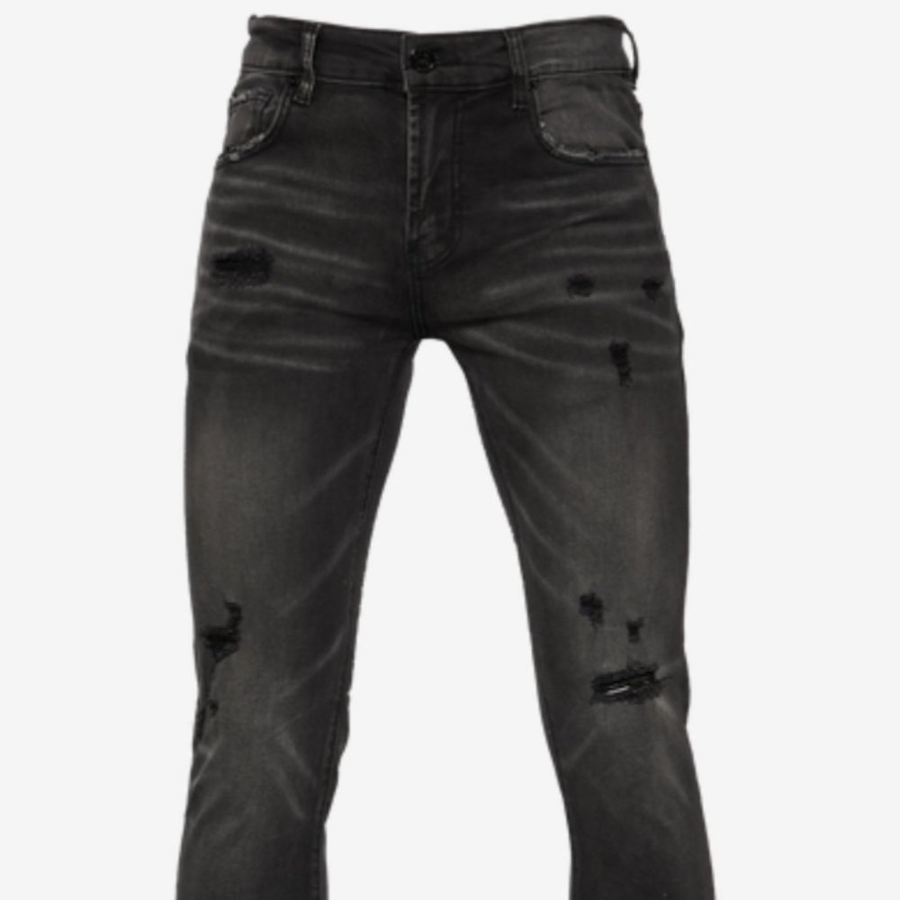 Smugglers Moon Knee Rip Routine Jeans - Picture 6 of 6